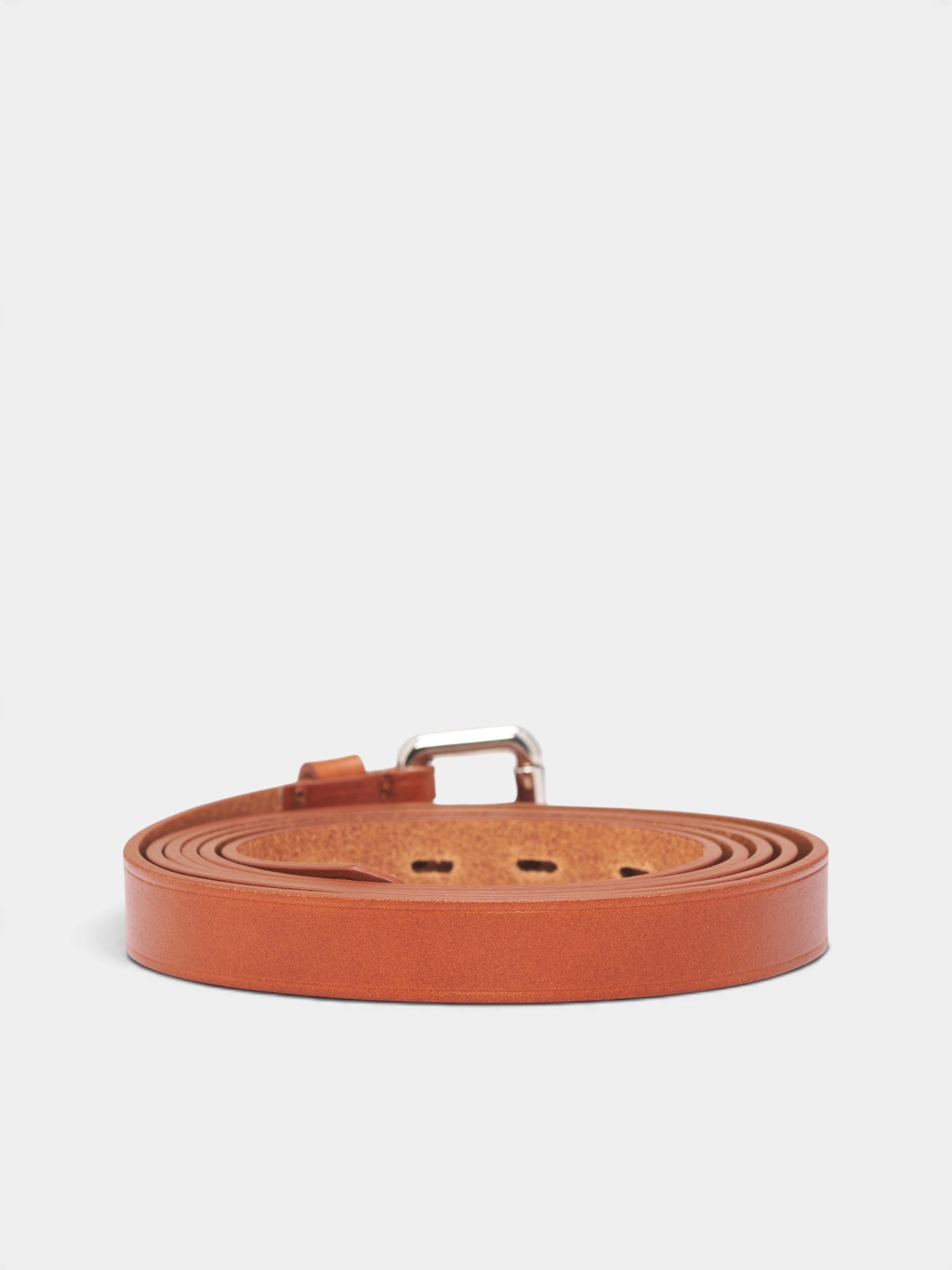 Brown Bull Leather Buckled Belt (HMMD83016A-BROWN)
