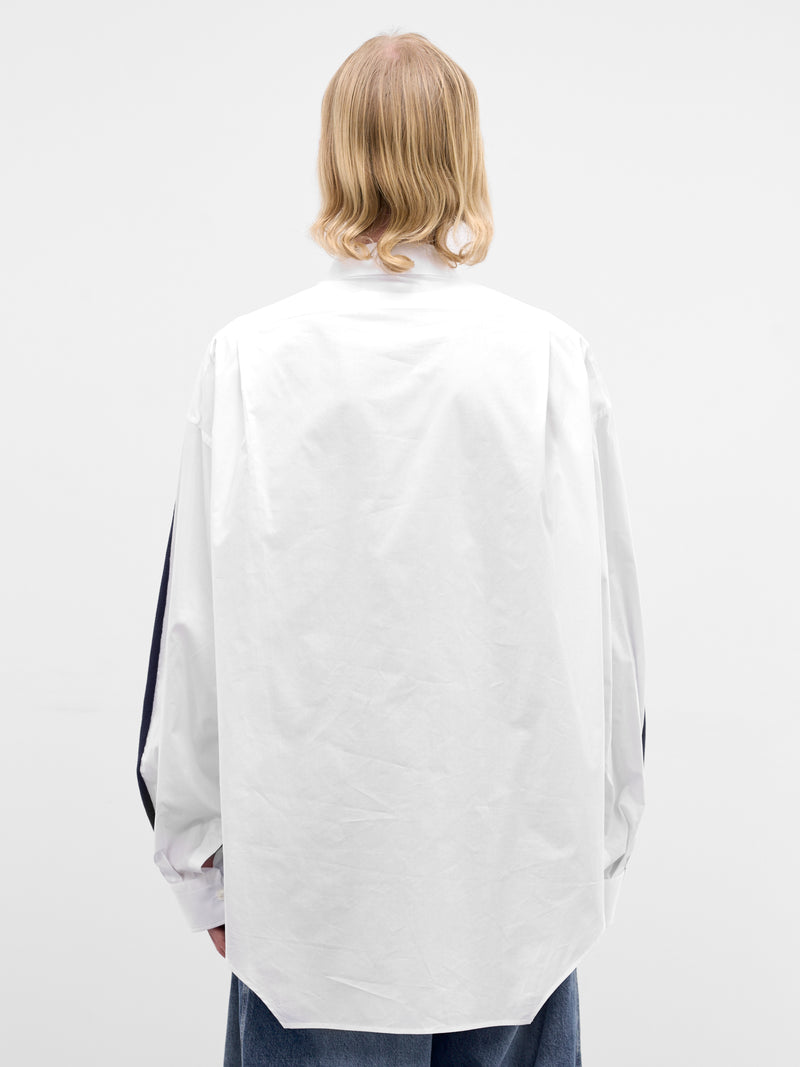 Trompe L'oeil Layered Sweater Shirt (HMMC60041M-HC272-WHITE)