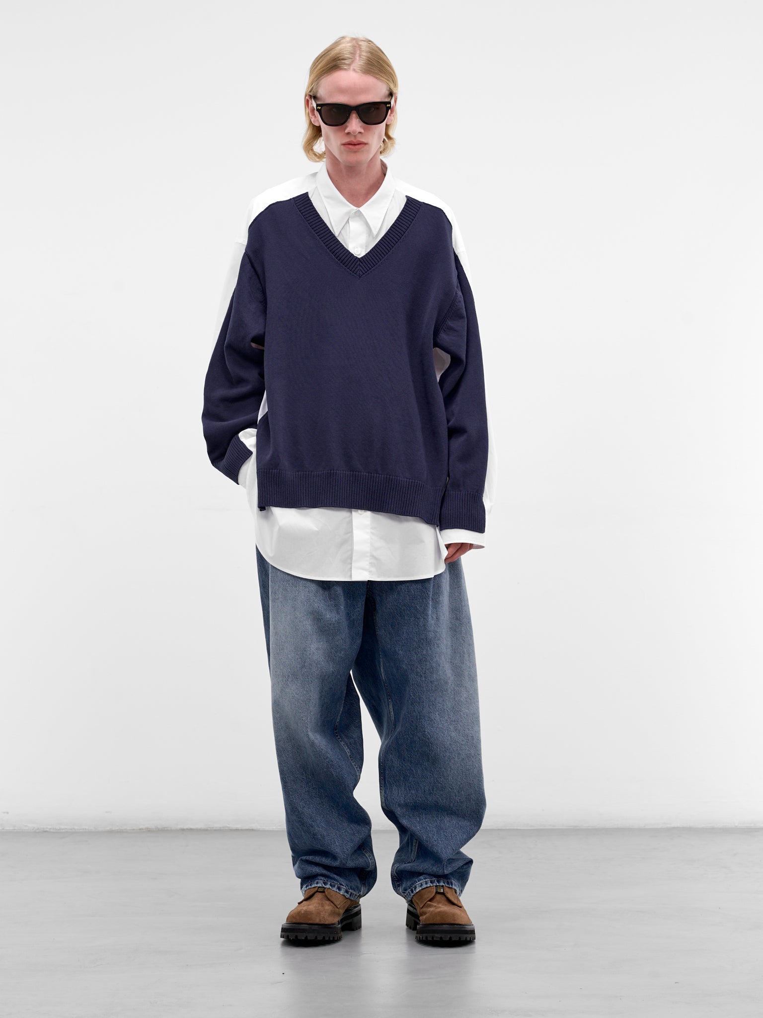 Blue Denim Baggy Jeans (HMMC67021A-HC301-BLUE)