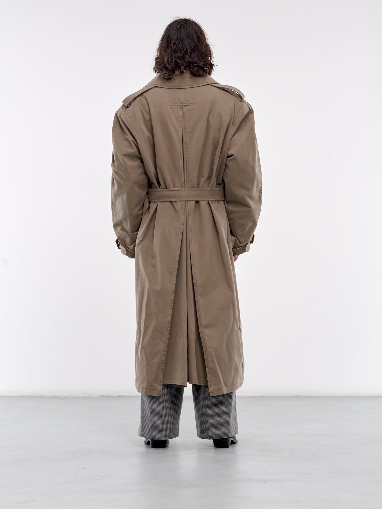 Oversized Trench Coat (HMMZ10013T-HZ104D-DARK-BROWN)