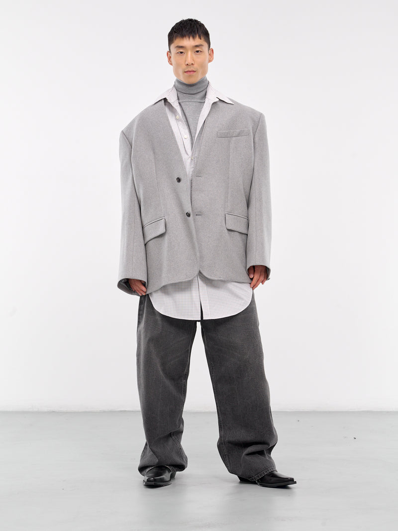 Oversized Classic Shirt (HMMZ60009A-HZ128-NATURAL)