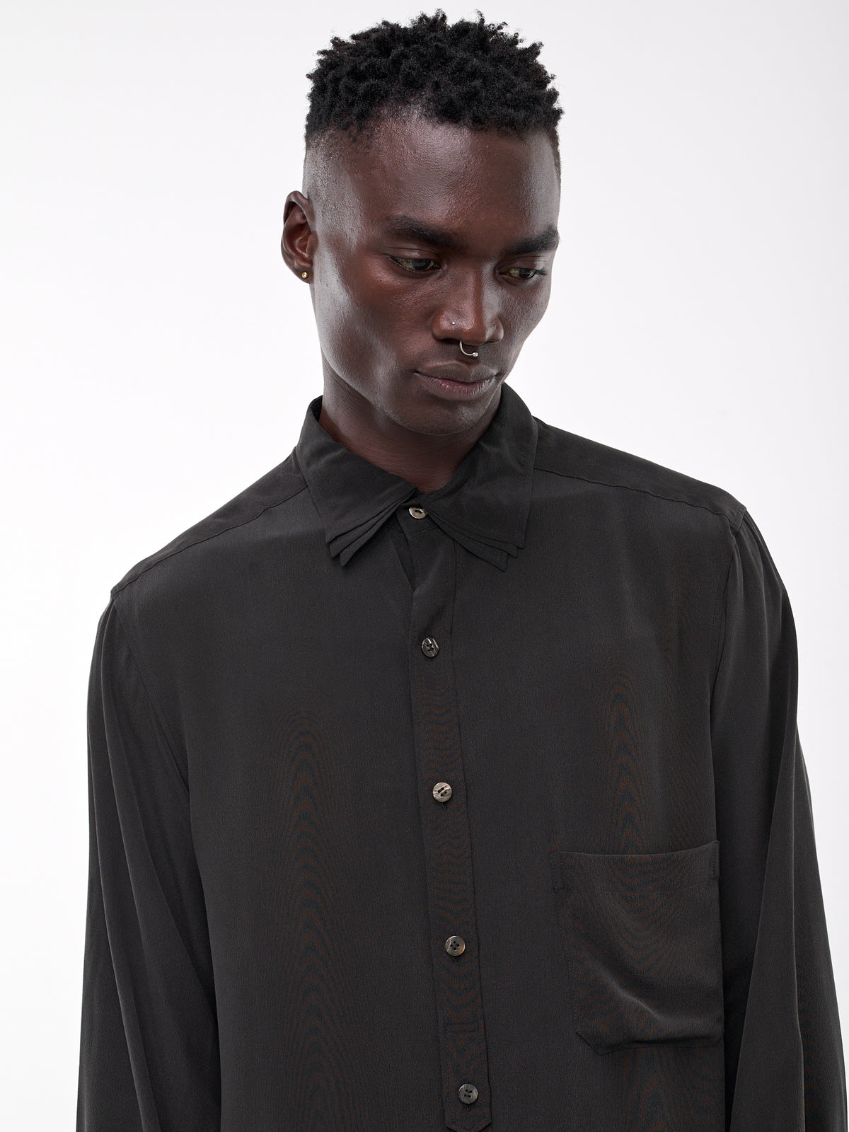 Triple Collar Shirt (H0-B61-424-BLACK)