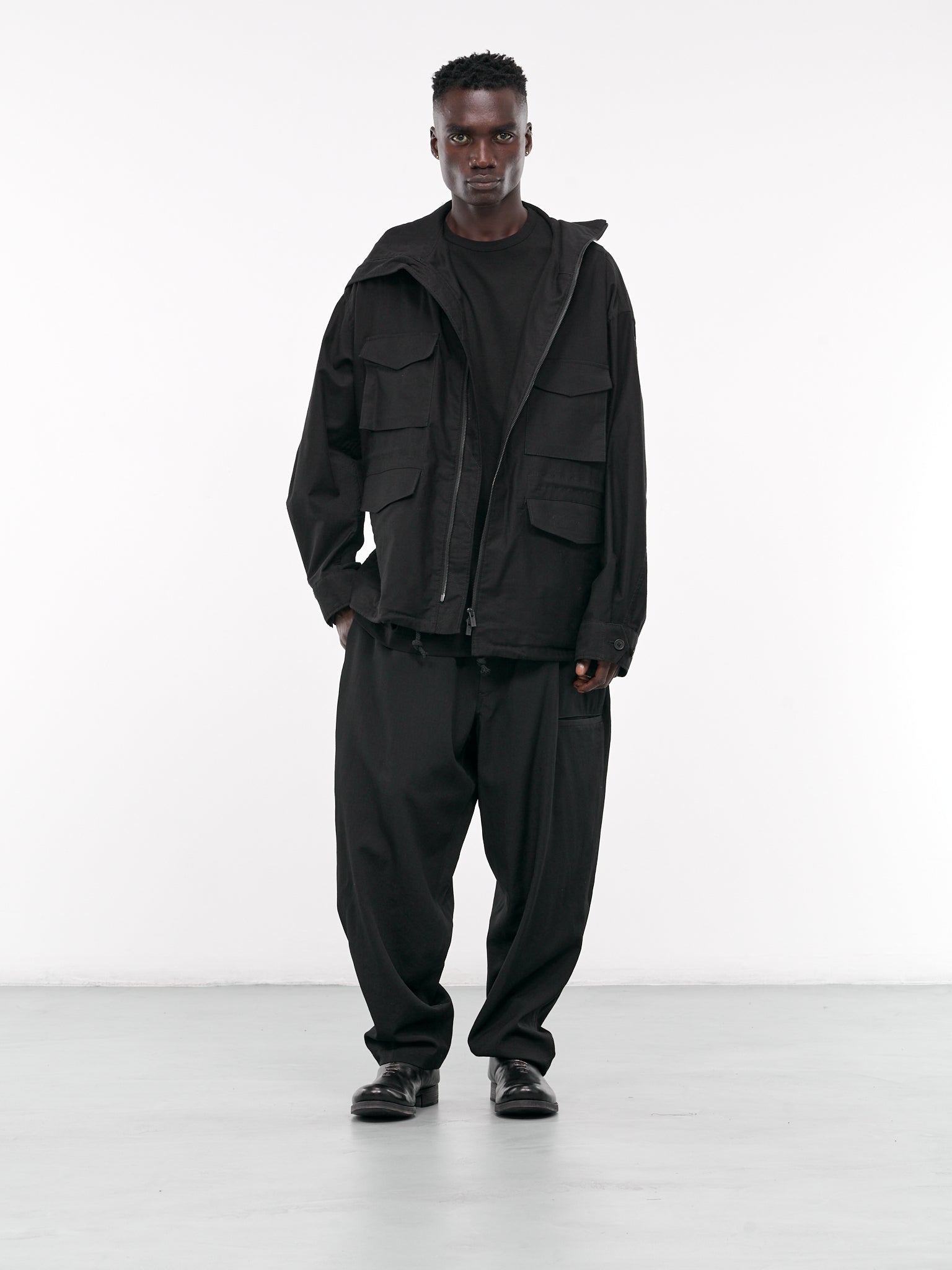 Yohji Yamamoto CDH 2TUCK PANTS （Black）