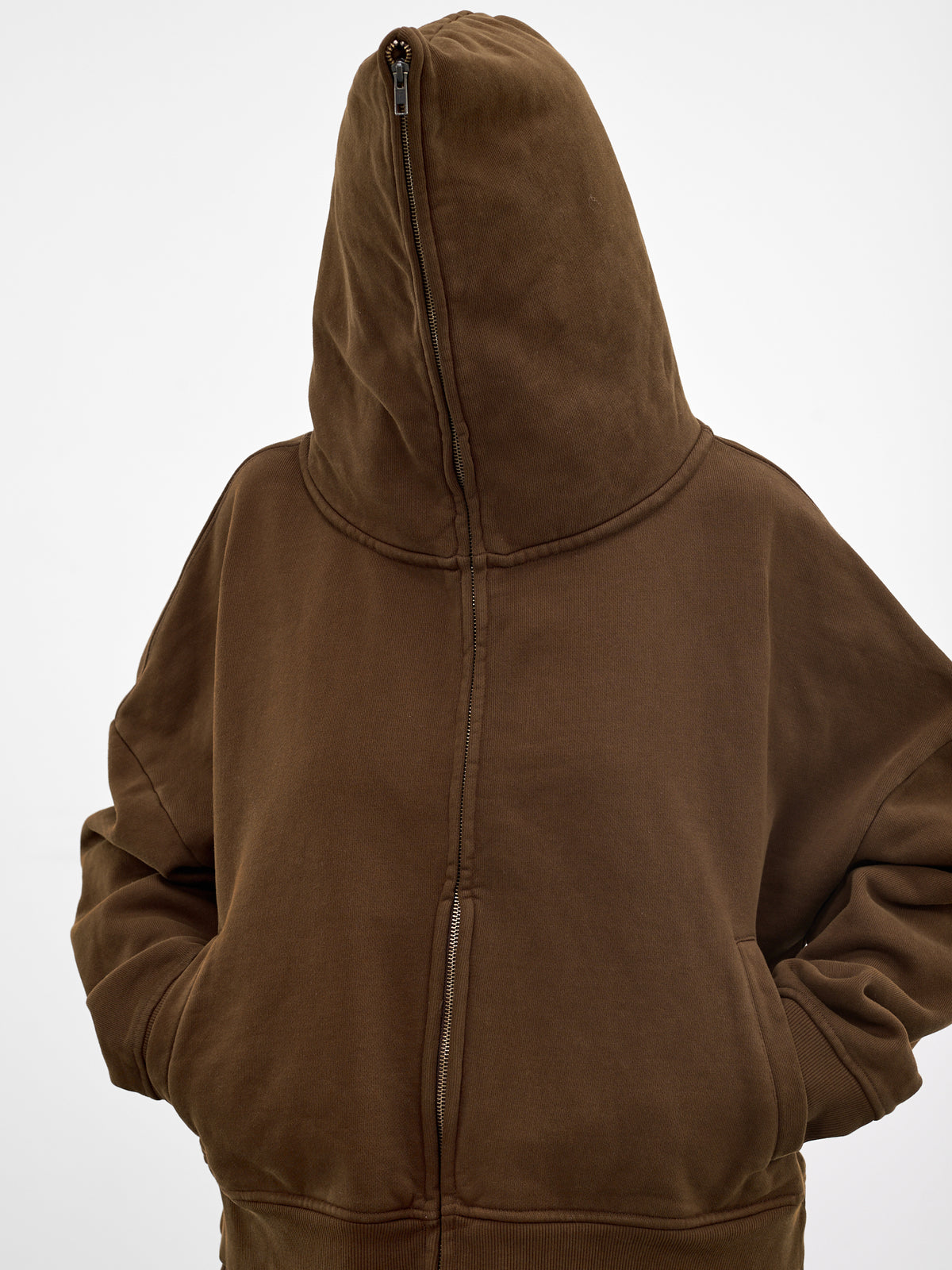 Brunette Oversized Full Zip Hoodie (HO03012-BRUNETTE)