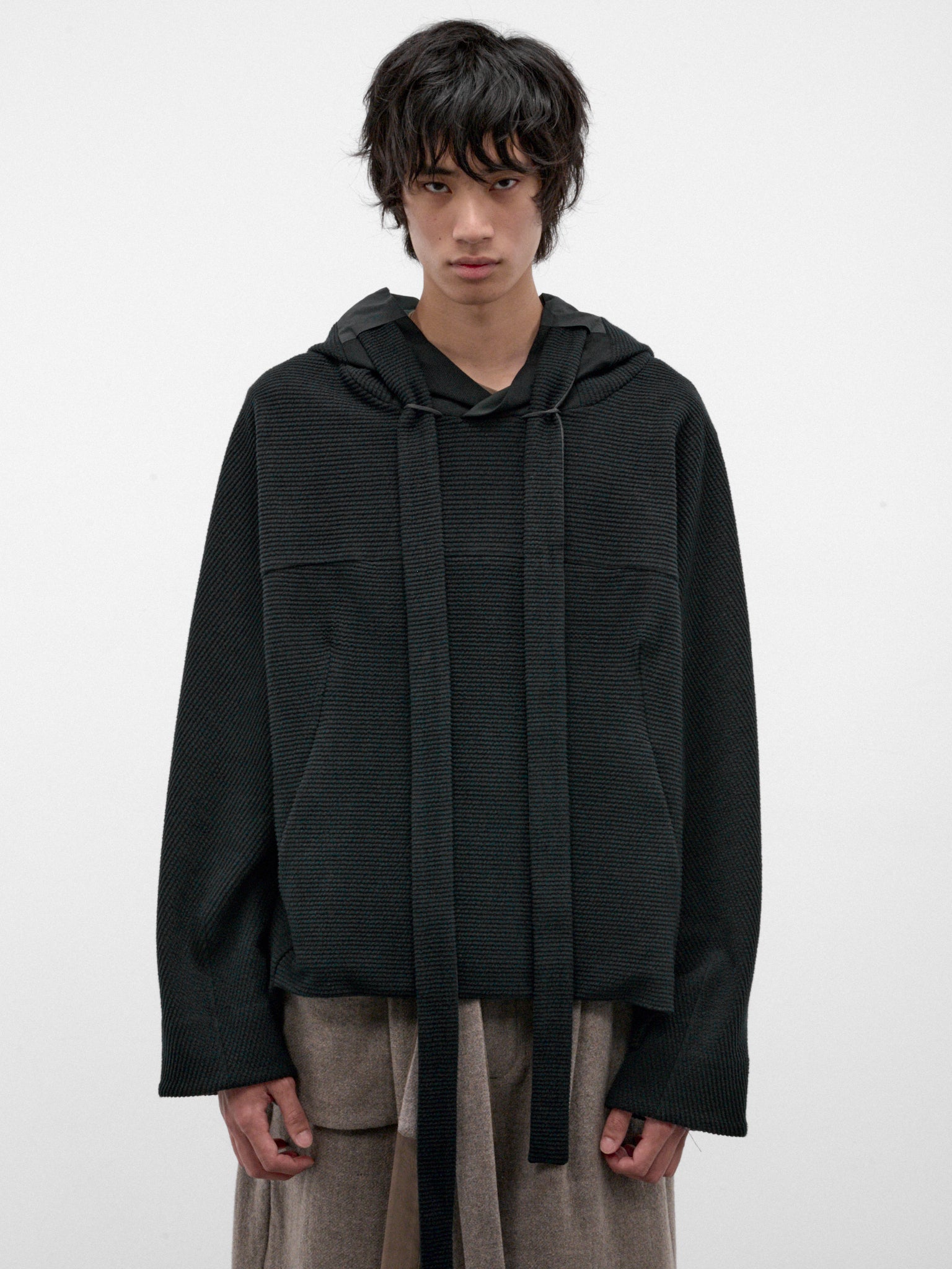 Ink Cotton Hooden Cordflex Top (HOODEN-CORDFLEX-INK)