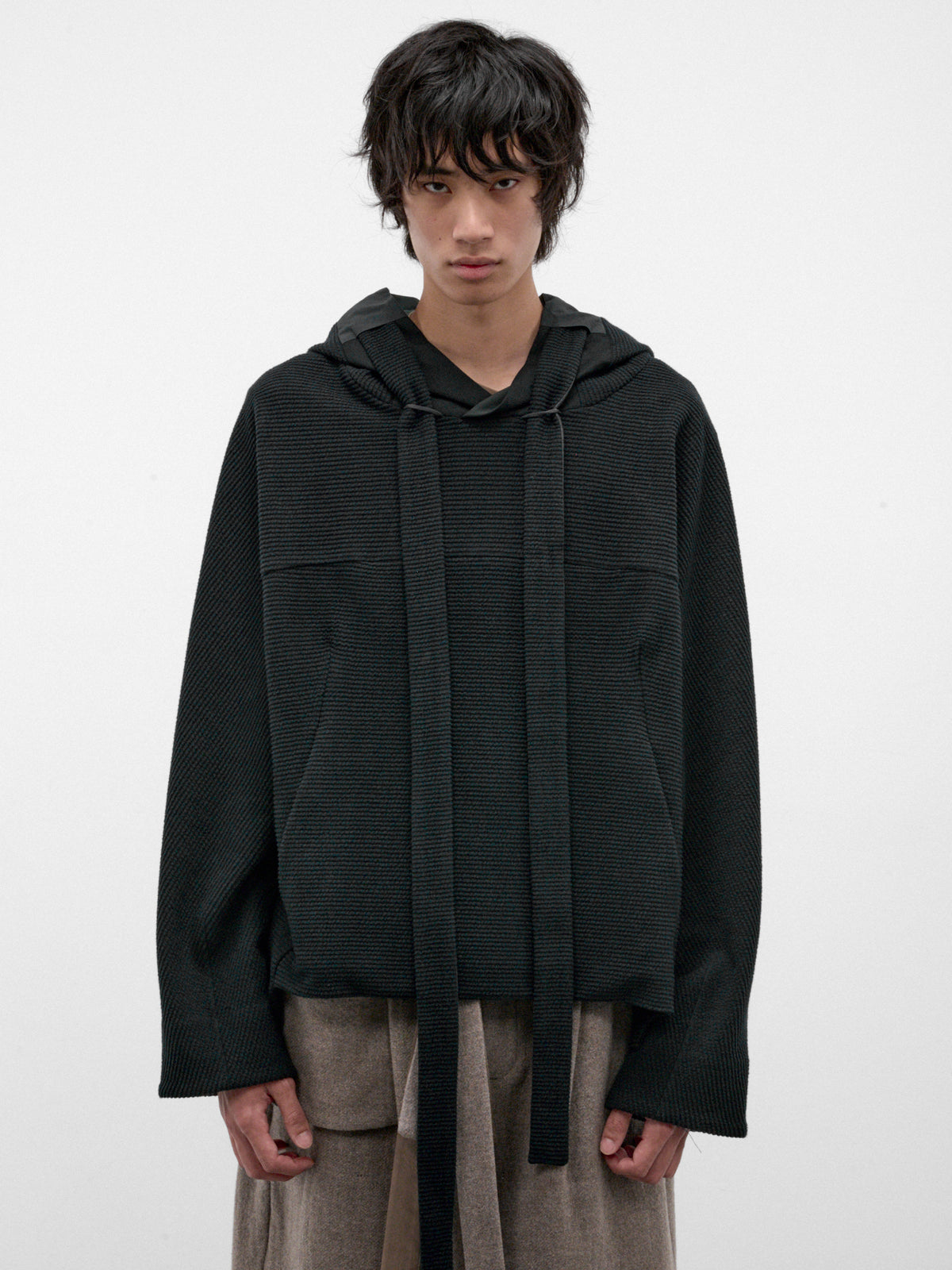 Ink Cotton Hooden Cordflex Top (HOODEN-CORDFLEX-INK)