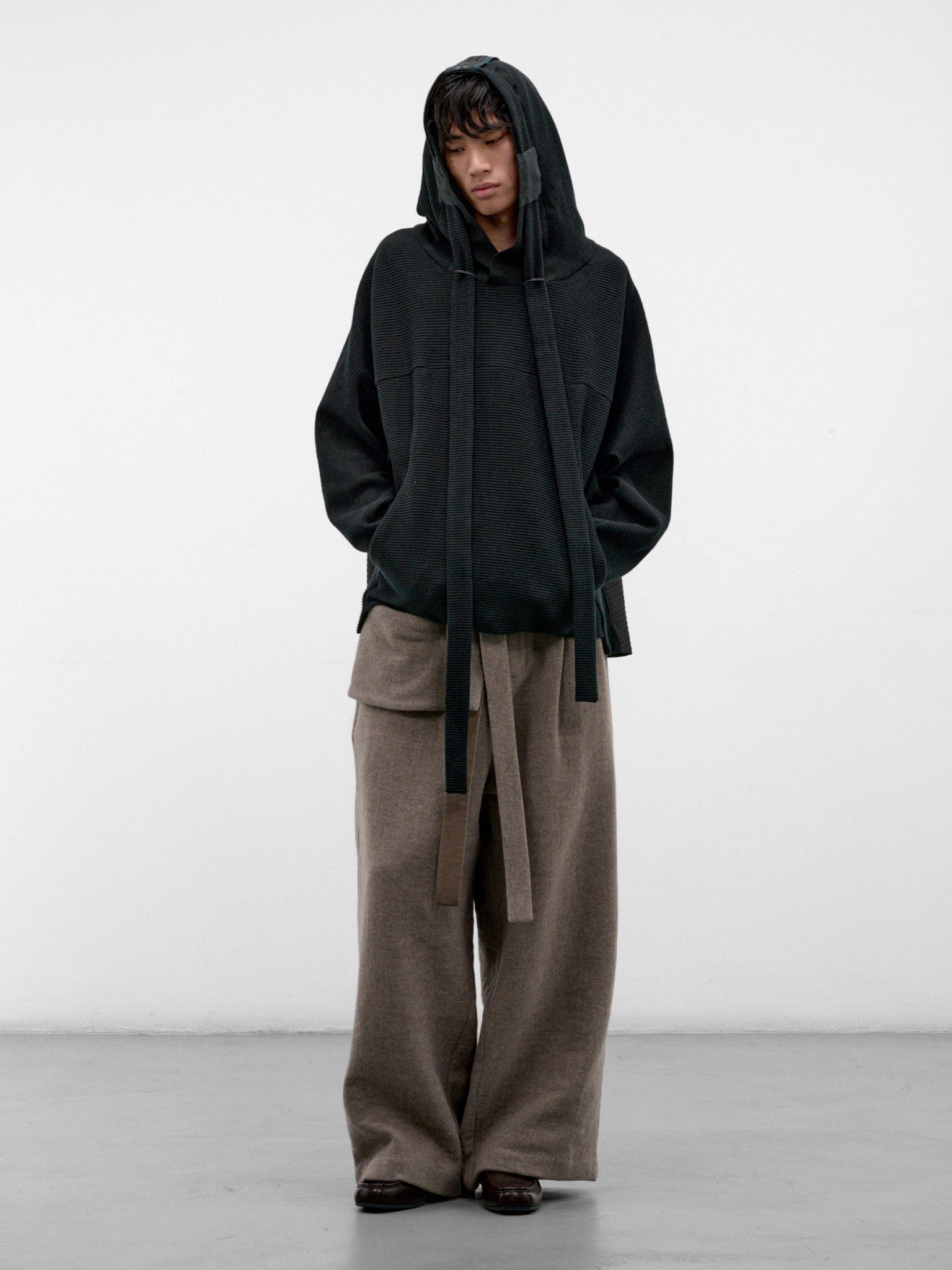 Ink Cotton Hooden Cordflex Top (HOODEN-CORDFLEX-INK)