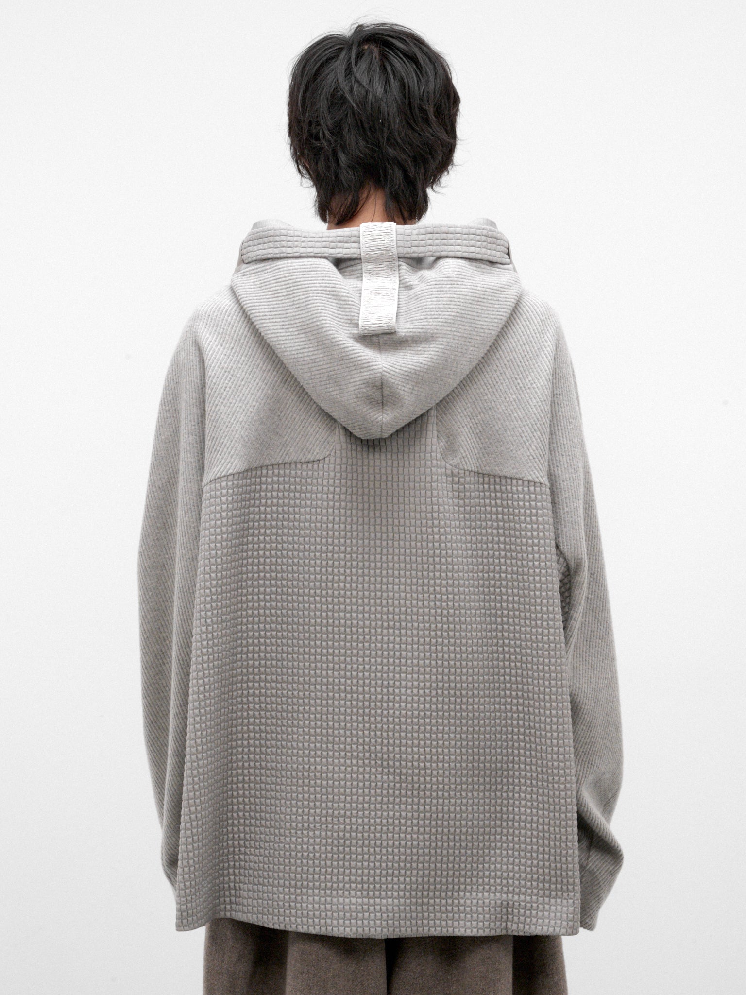Gray Cotton Hooden Cordflex Top (HOODEN-CORDFLEX-SNEATHER-GREY)