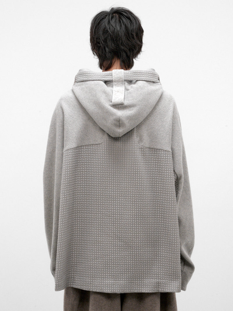 Gray Cotton Hooden Cordflex Top (HOODEN-CORDFLEX-SNEATHER-GREY)