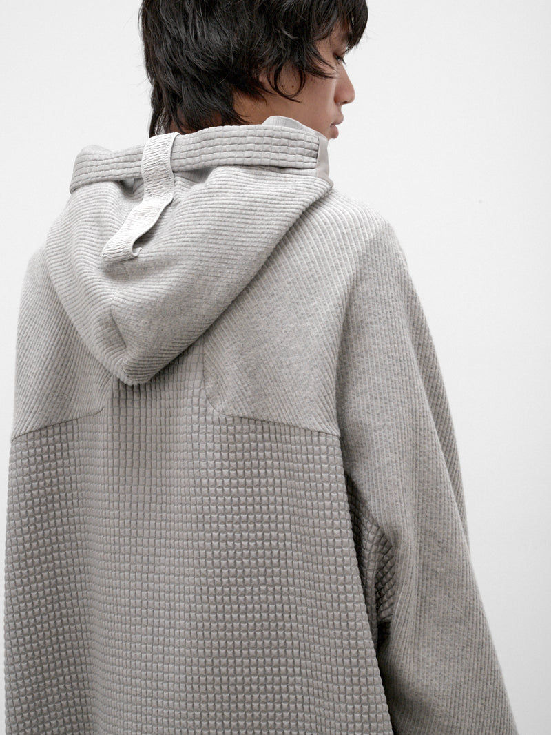 Gray Cotton Hooden Cordflex Top (HOODEN-CORDFLEX-SNEATHER-GREY)