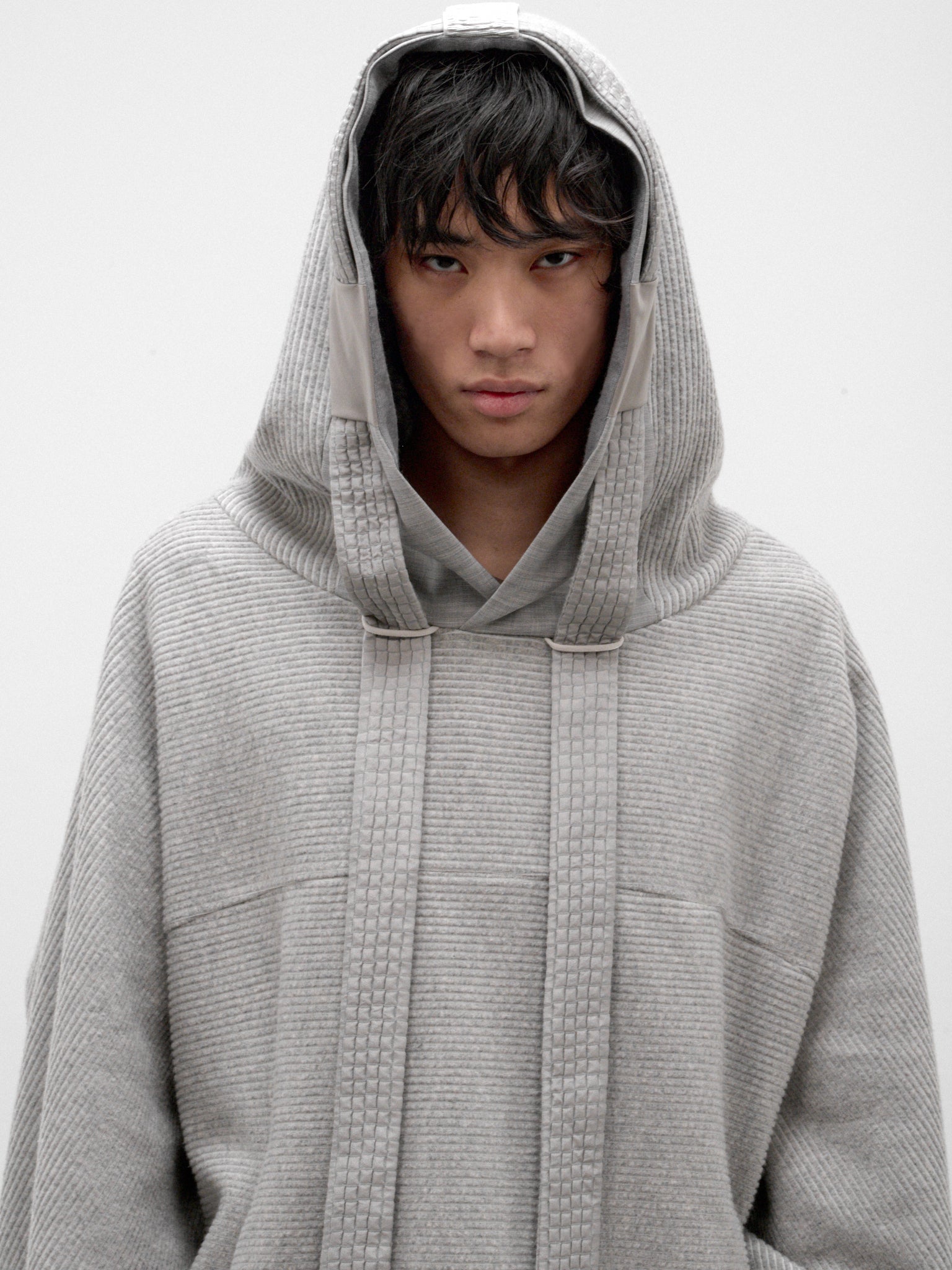 Gray Cotton Hooden Cordflex Top (HOODEN-CORDFLEX-SNEATHER-GREY)