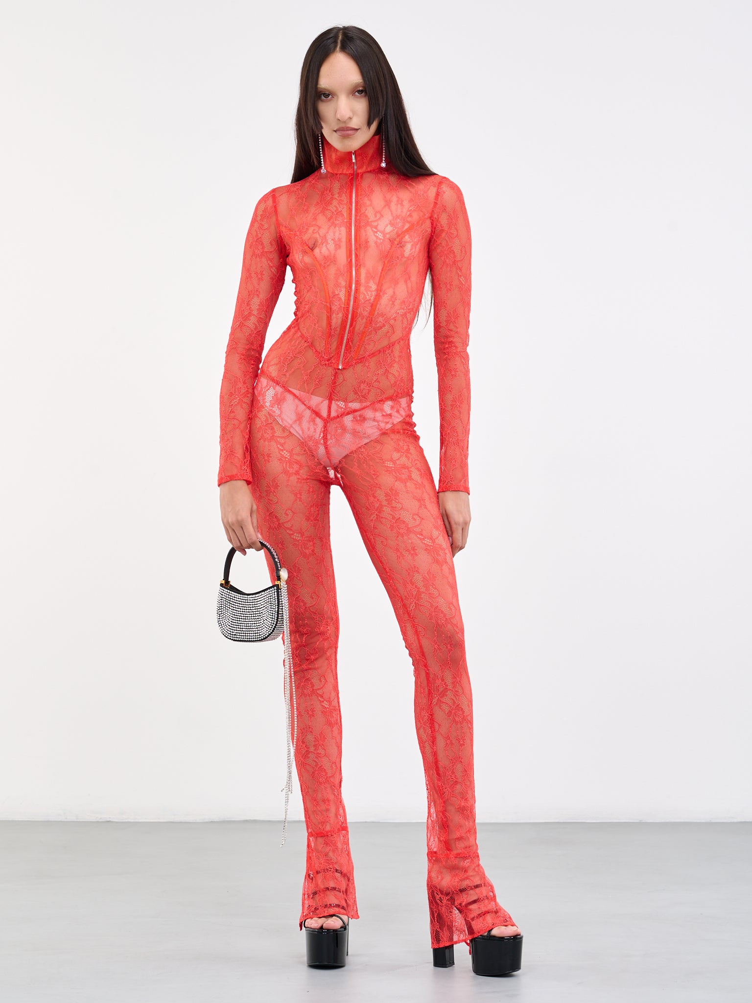 ADRIANA HOT COUTURE Lace Jumpsuit | H.Lorenzo - styled