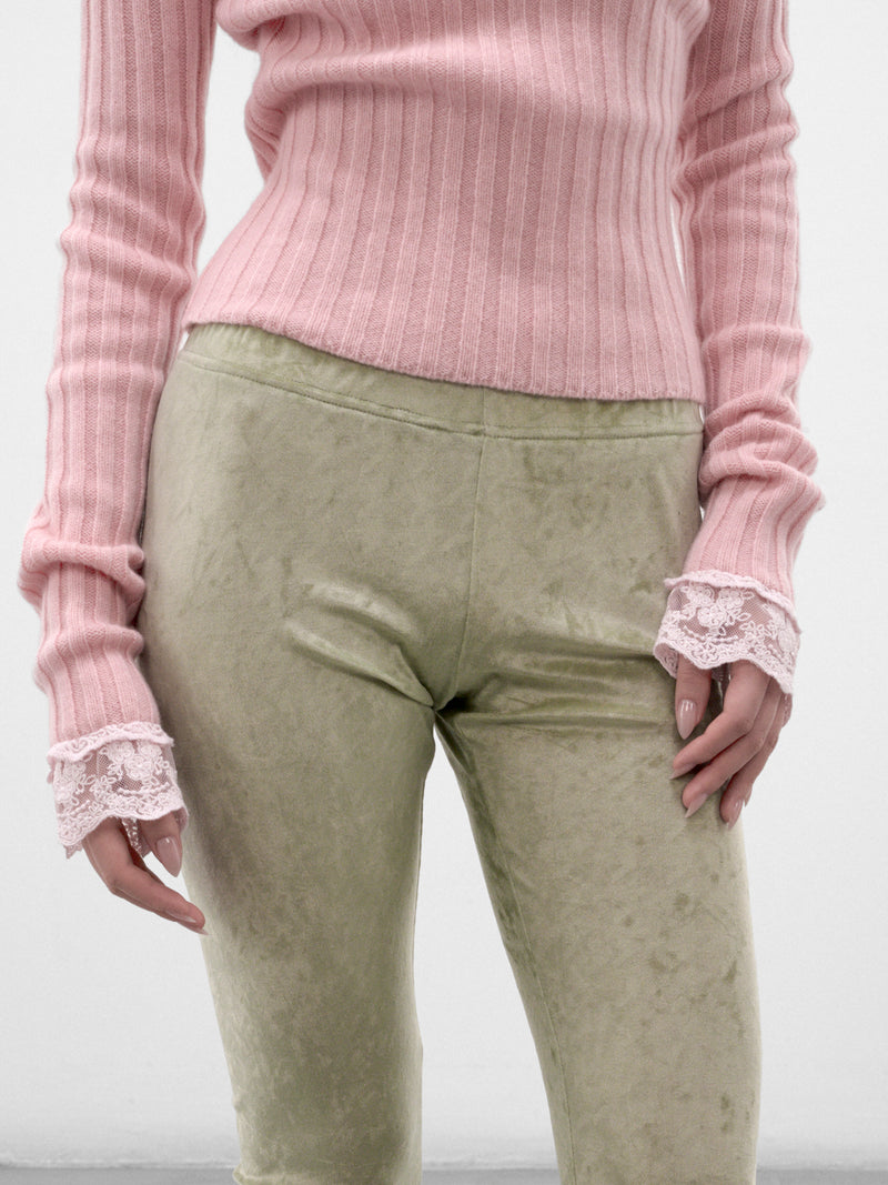 Green Houndstooth Leggings (HOUNDSTOOTH-LEGGINGS-LT-GREEN)