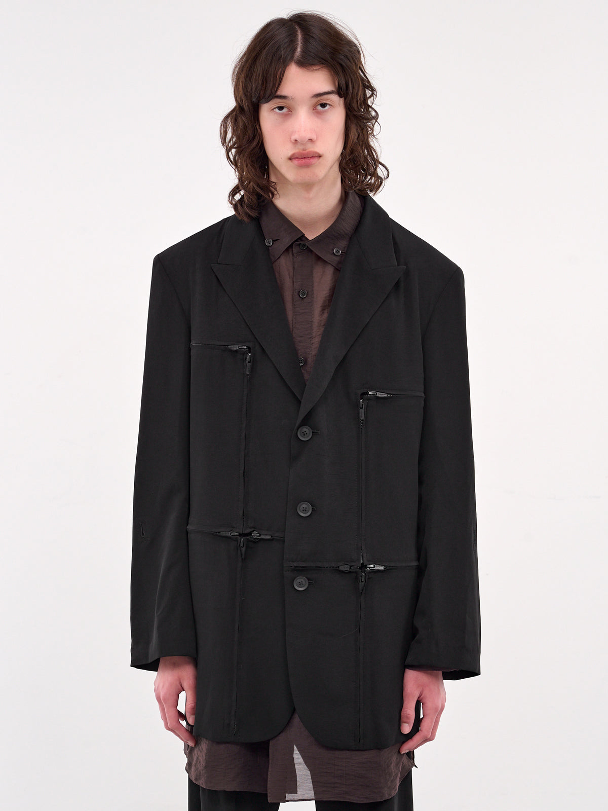 Zip Detail Jacket (HP-J15-500-1-BLACK)