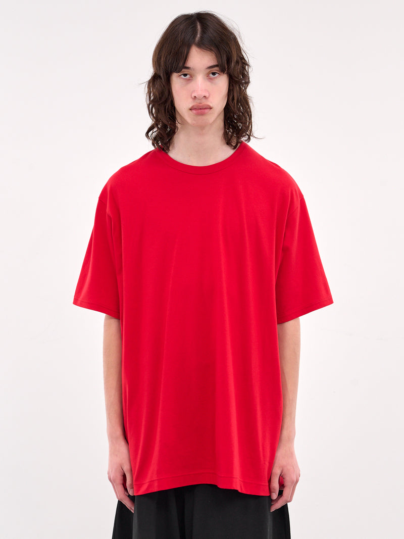 Tシャツ・カットソー [YOUHEE] OFF-SHOULDER T-SHIRTS RED MUSINSA | YOUHEE OFF-SHOULDER T-SHIRTS RED