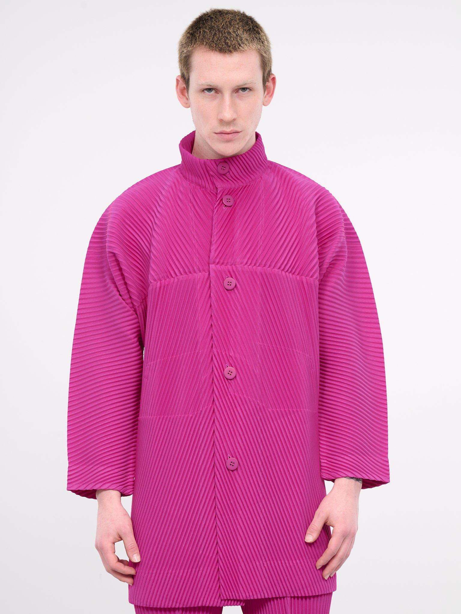 MC November Coat (HP38JA121-25-MAGENTA)