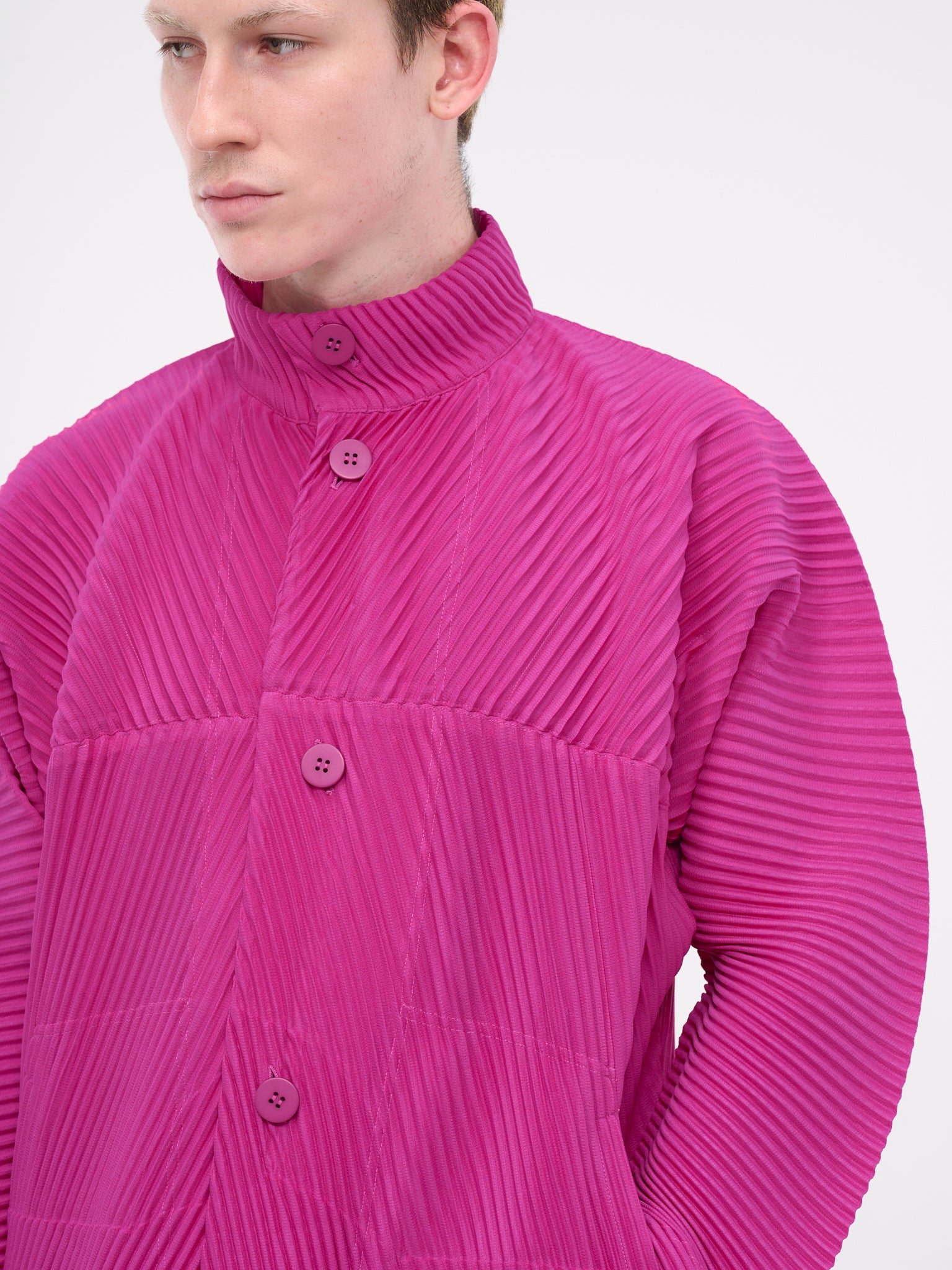 MC November Coat (HP38JA121-25-MAGENTA)