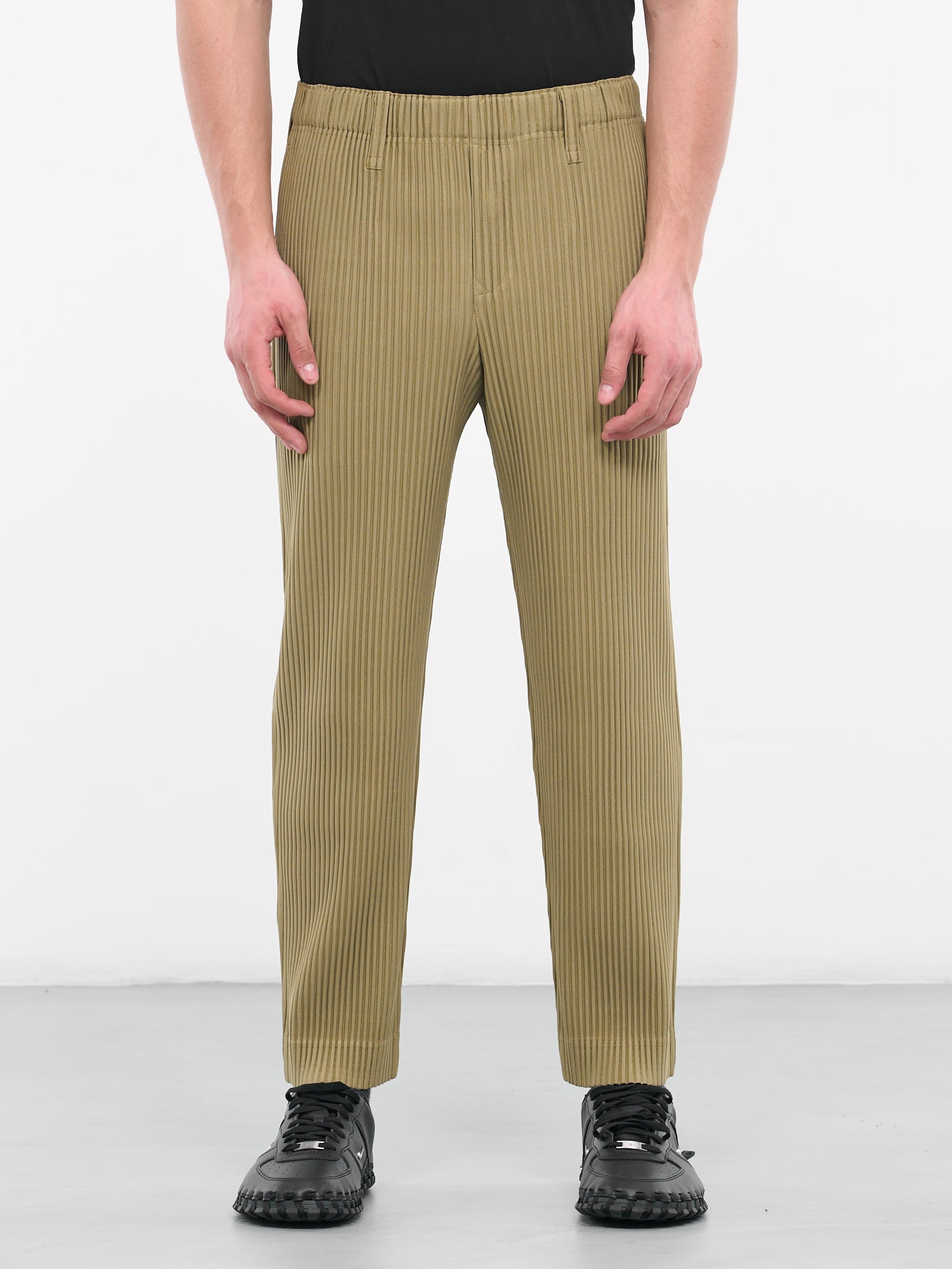 Tailored Pleats Trousers (HP38JF152-65-KHAKI)