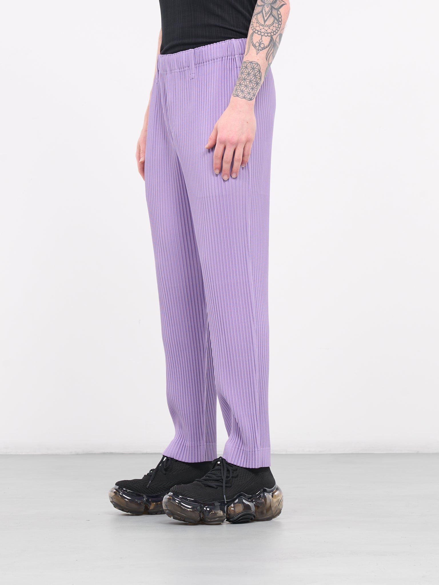 Color Pleats Trousers (HP38JF184-194-LILAC)