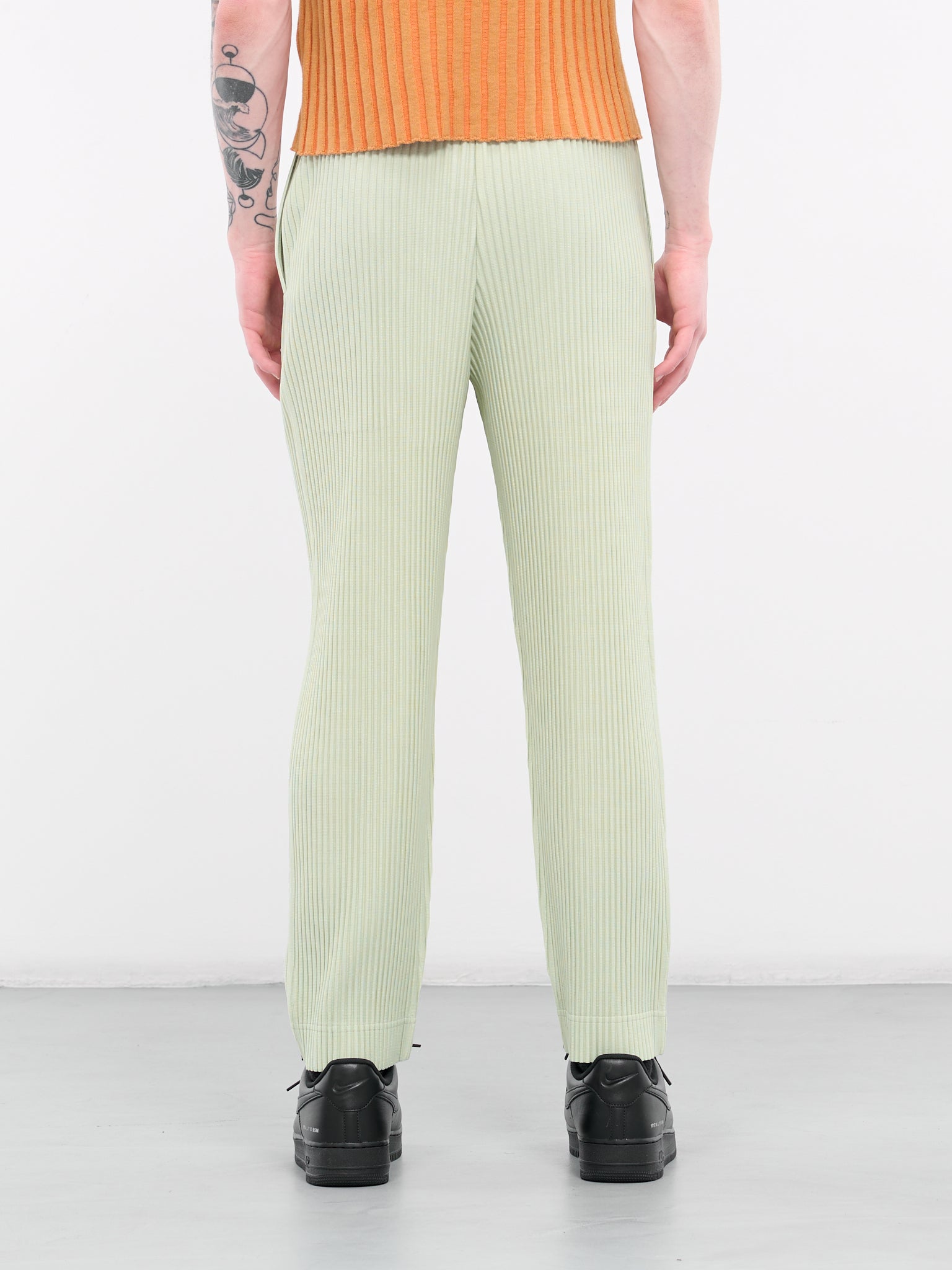 Tailored Pleats 1 Pants (HP46JF153-LIGHT-JADE-GREEN)