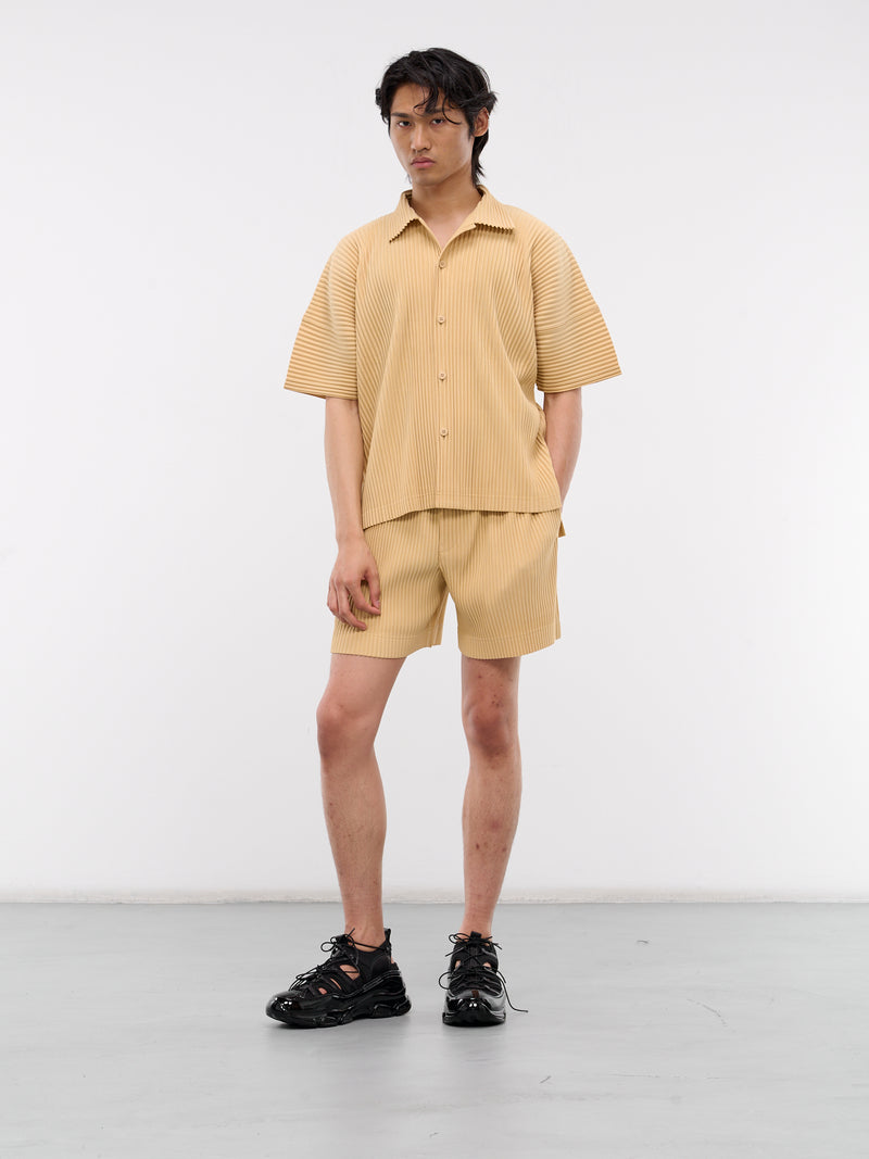 MC July Pleated Tee (HP48JK103-42-VANILLA-BEIGE)