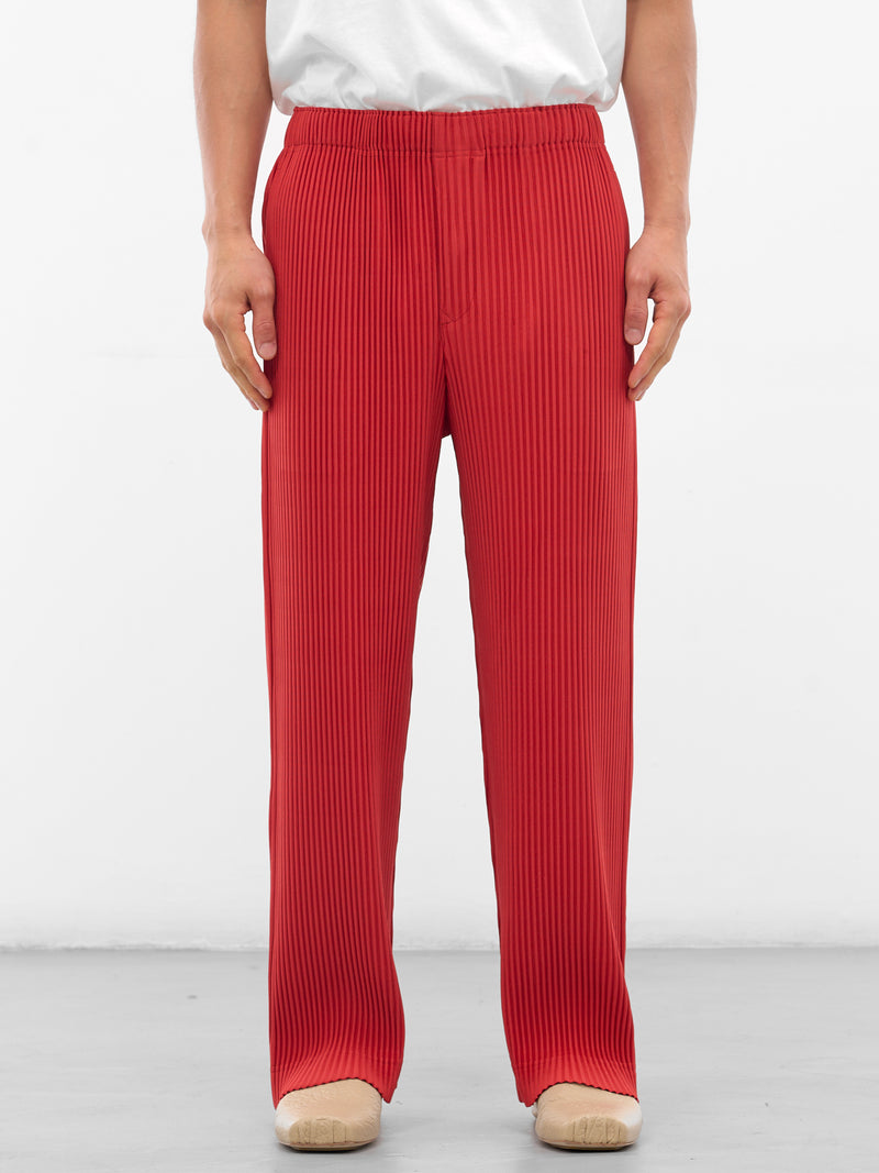 Red Monthly Colors Pleated Trousers (HP58JF094-25-JASPER-RED)