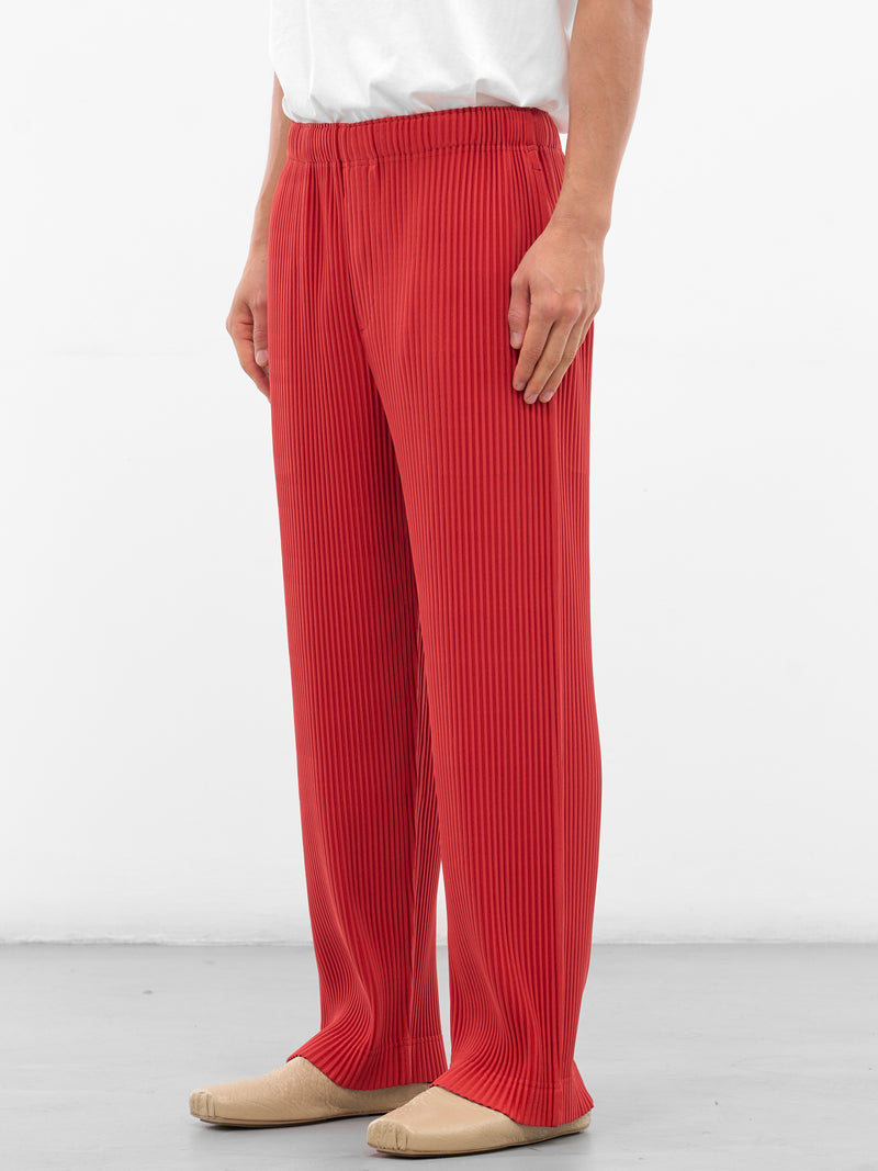 Red Monthly Colors Pleated Trousers (HP58JF094-25-JASPER-RED)
