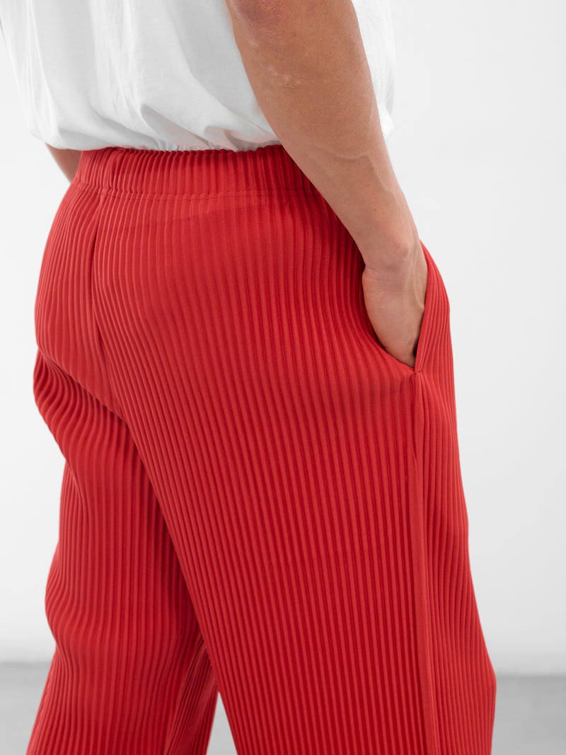 Red Monthly Colors Pleated Trousers (HP58JF094-25-JASPER-RED)