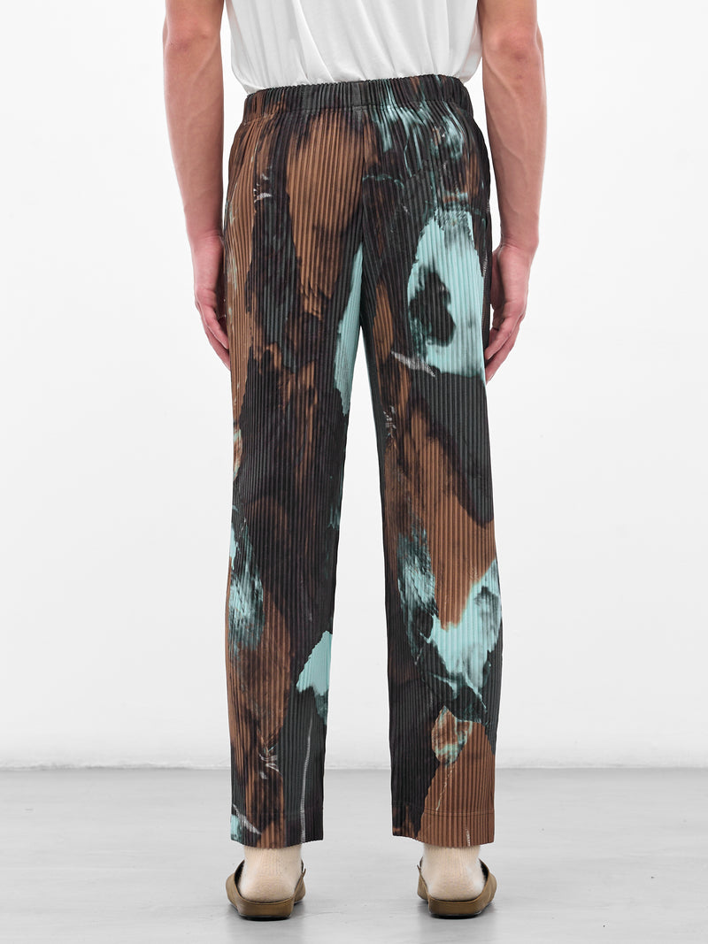 Brown Agate Pleated Trousers (HP58JF207-44-BROWN)