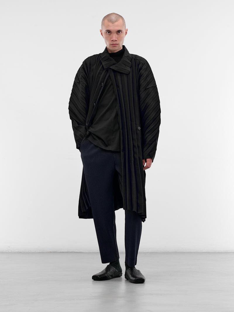 Black Cotton Jersey Turtleneck Tee (HP58JK100-15-BLACK)