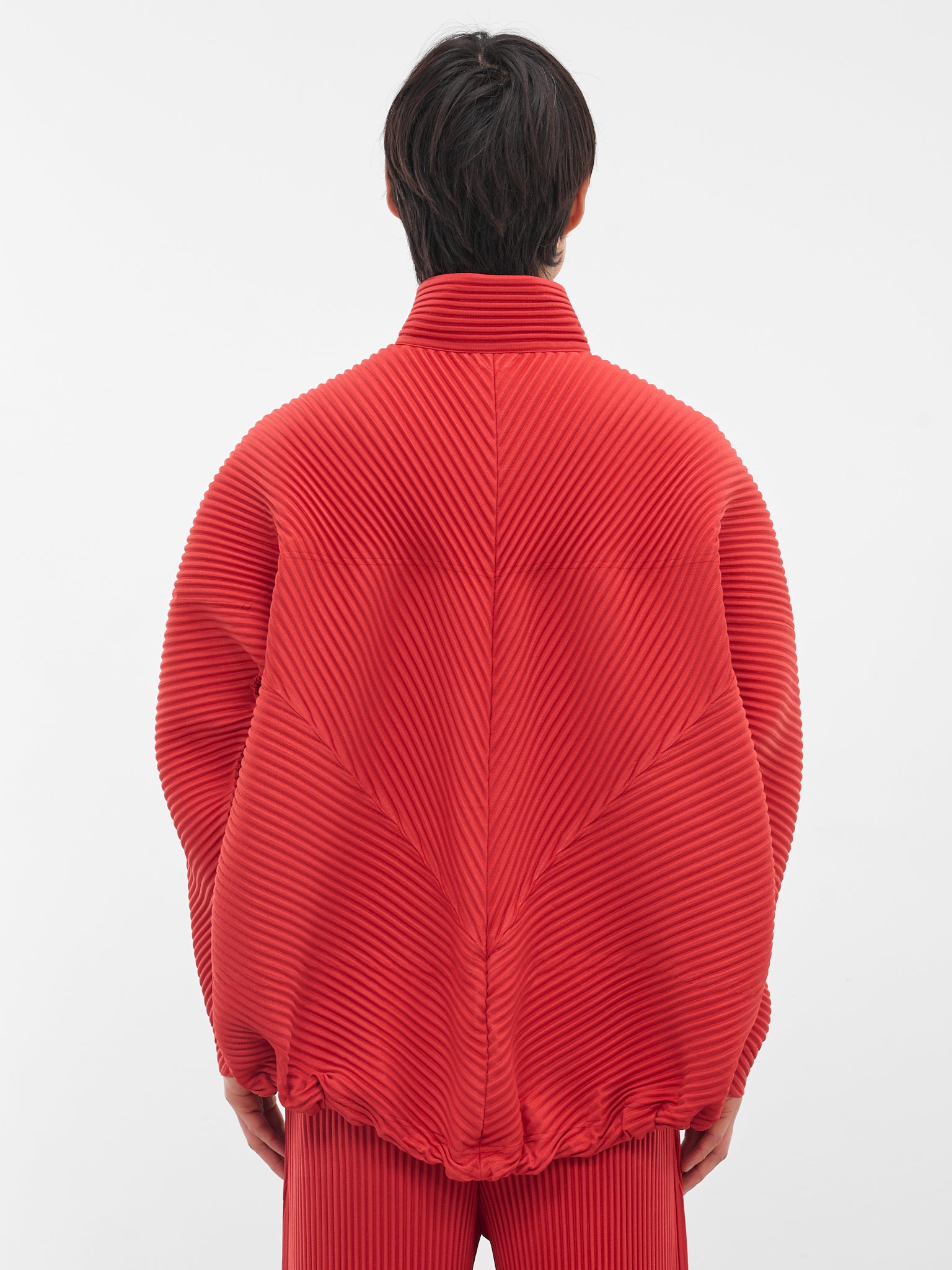 Red Monthly Colors Pleated Jacket (HP58JC091-25-JASPER-REED)