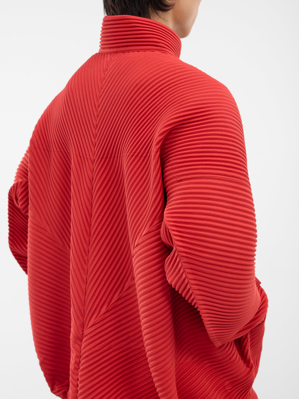 Red Monthly Colors Pleated Jacket (HP58JC091-25-JASPER-REED)