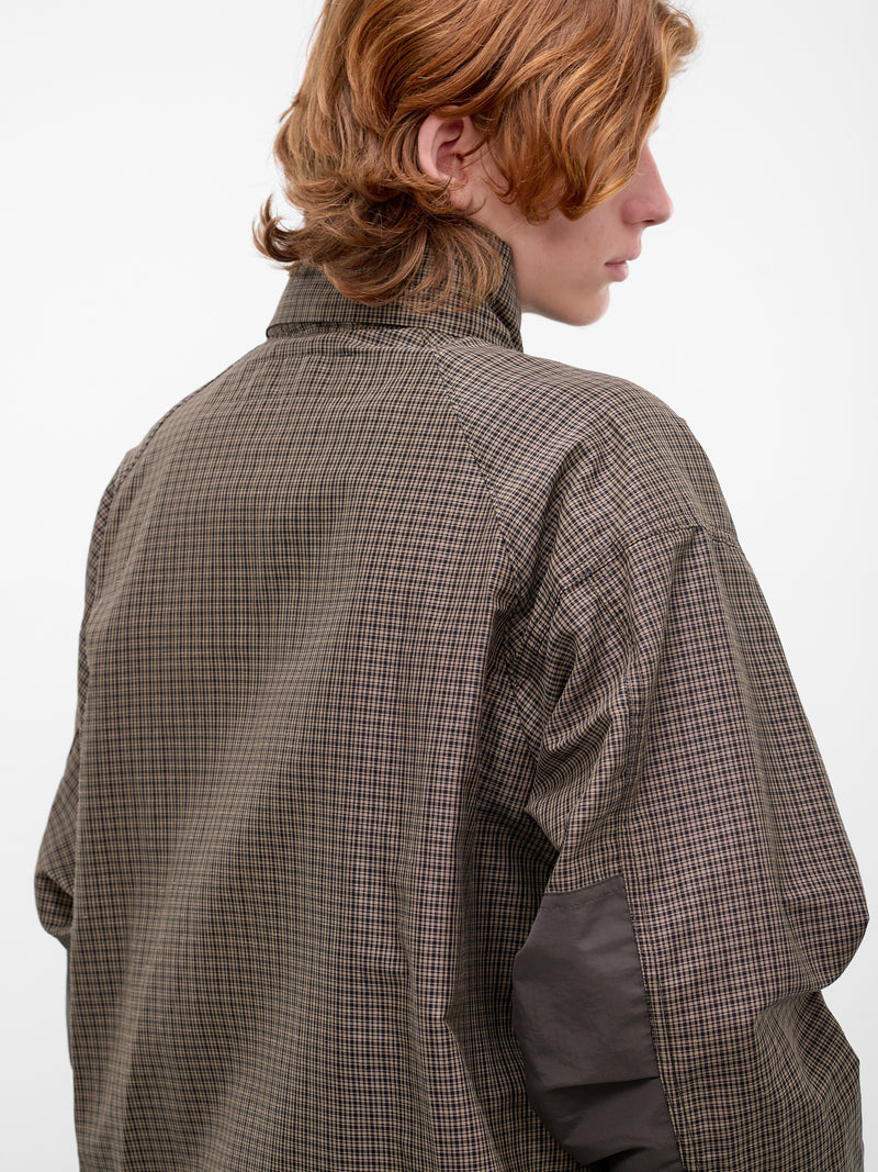 Khaki Plaid Zip Jacket (HQ-J023-S26-KHAKI)