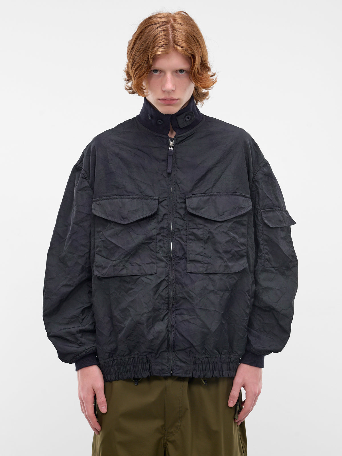 Navy Cargo Bomber Jacket (HQ-J030-S26-NAVY)