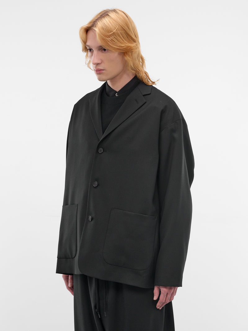 Wool Boxy Blazer (HQ-J009-S26-BLACK)