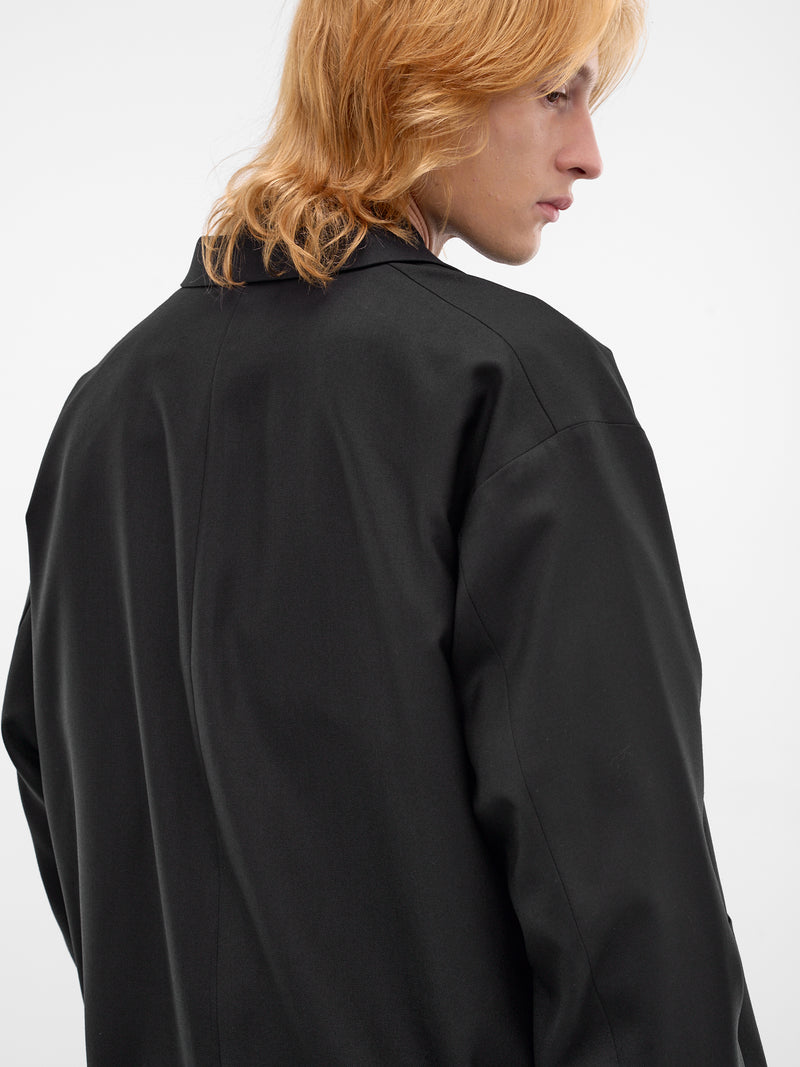 Wool Boxy Blazer (HQ-J009-S26-BLACK)