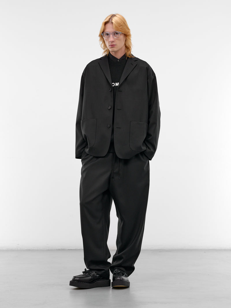 Wool Boxy Blazer (HQ-J009-S26-BLACK)