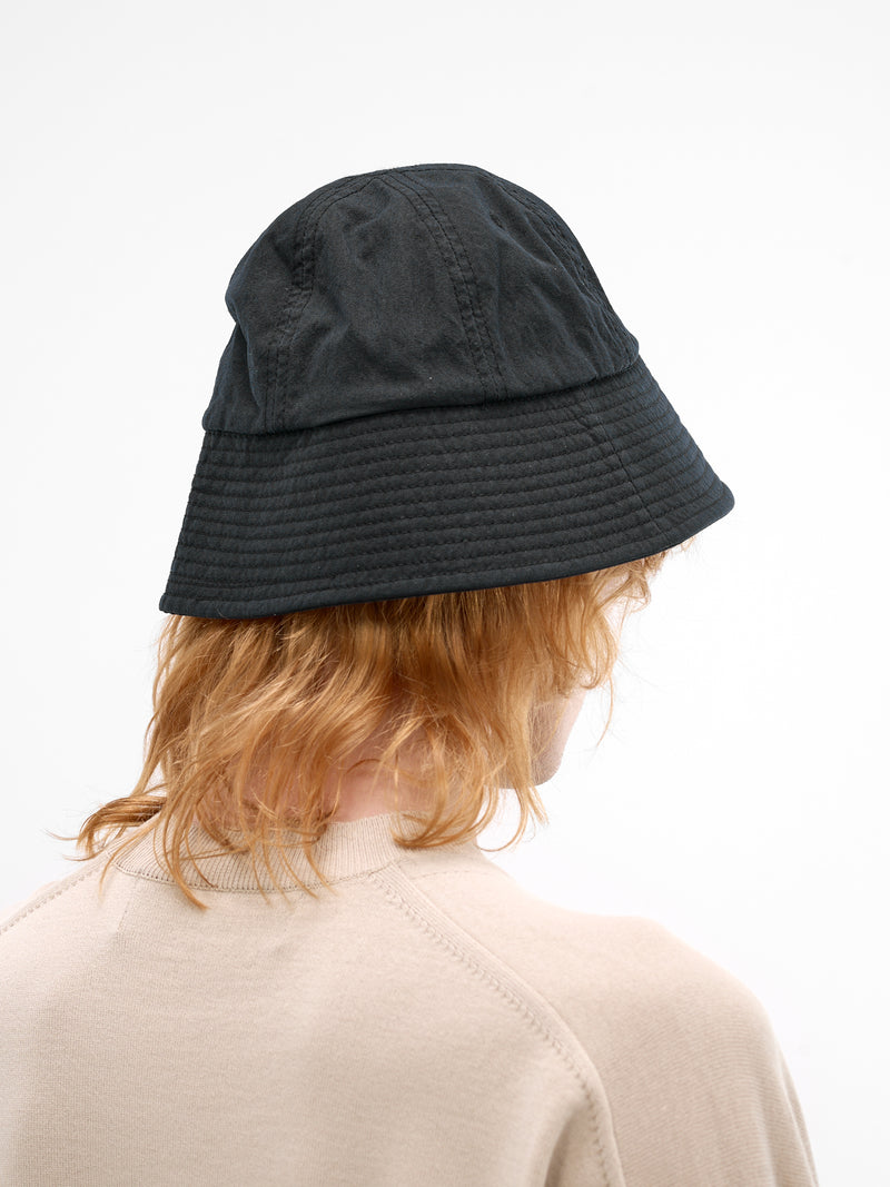 Black Nylon Logo Bucket Hat (HQ-K601-S26-BLACK)