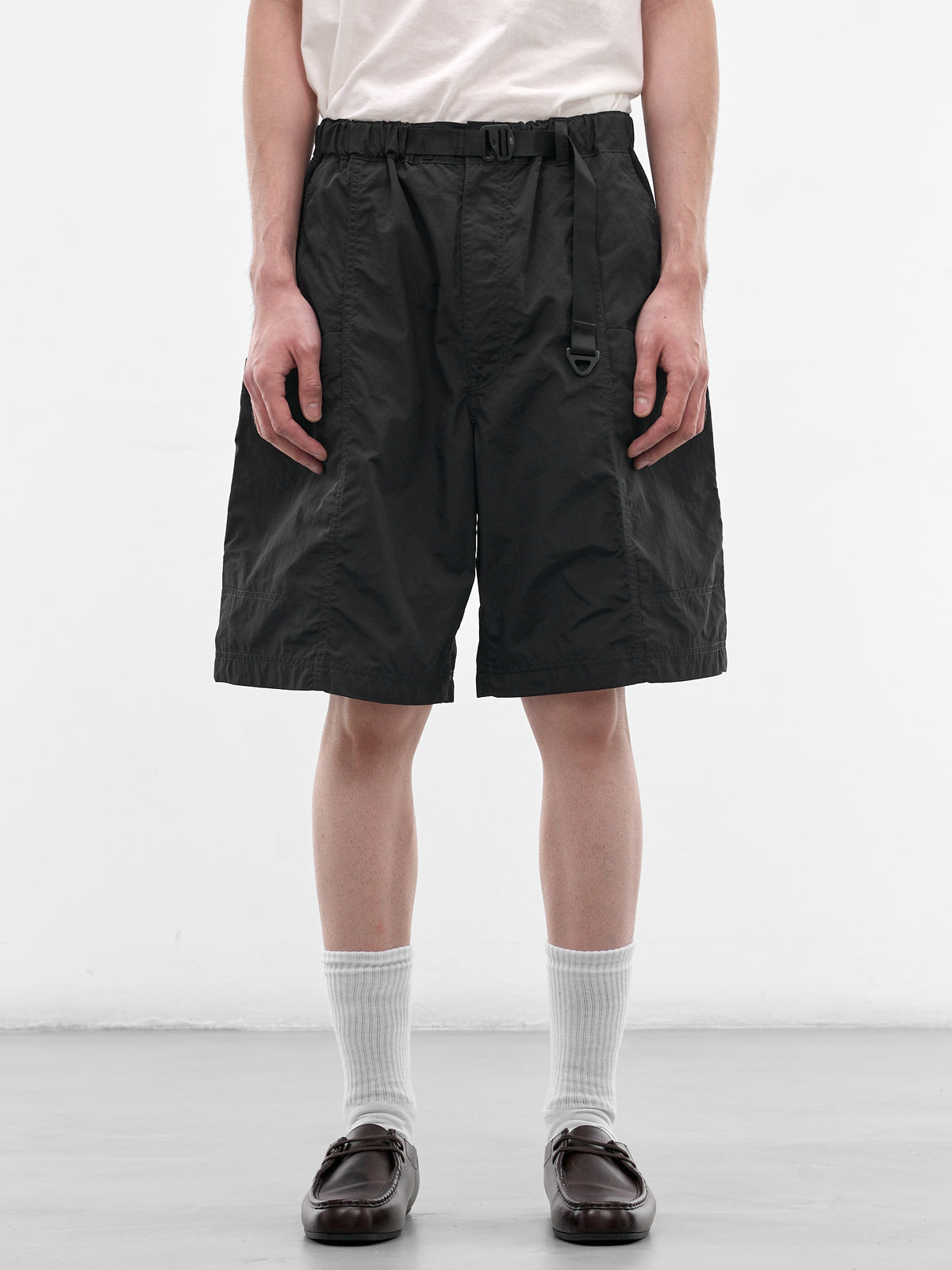 Black Nylon Climbing Shorts (HQ-P034-S26-BLACK)