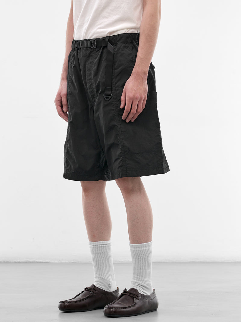 Black Nylon Climbing Shorts (HQ-P034-S26-BLACK)