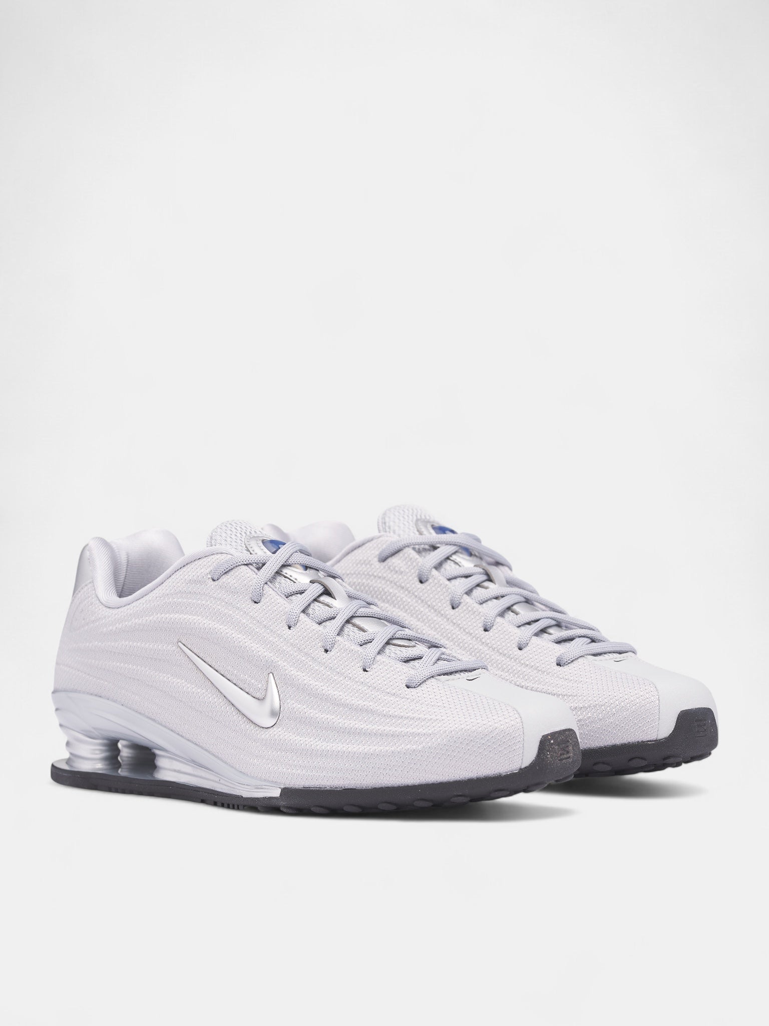 Silver Shox Z Sneakers (HQ7540-001-SILVER-BLACK)
