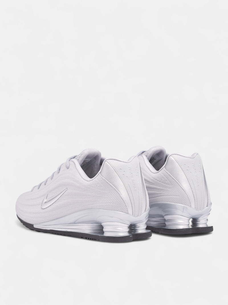 Silver Shox Z Sneakers (HQ7540-001-SILVER-BLACK)