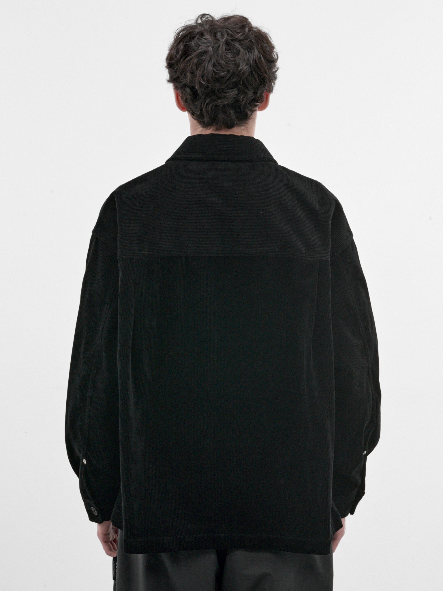 Black Zip-Front Shirt (HR-B027-W26-BLACK)