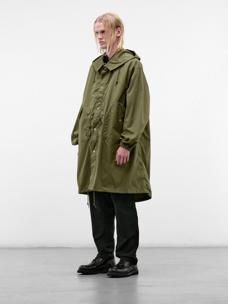 Khaki Cotton-Nylon Parka (HR-C002-W26-KHAKI)