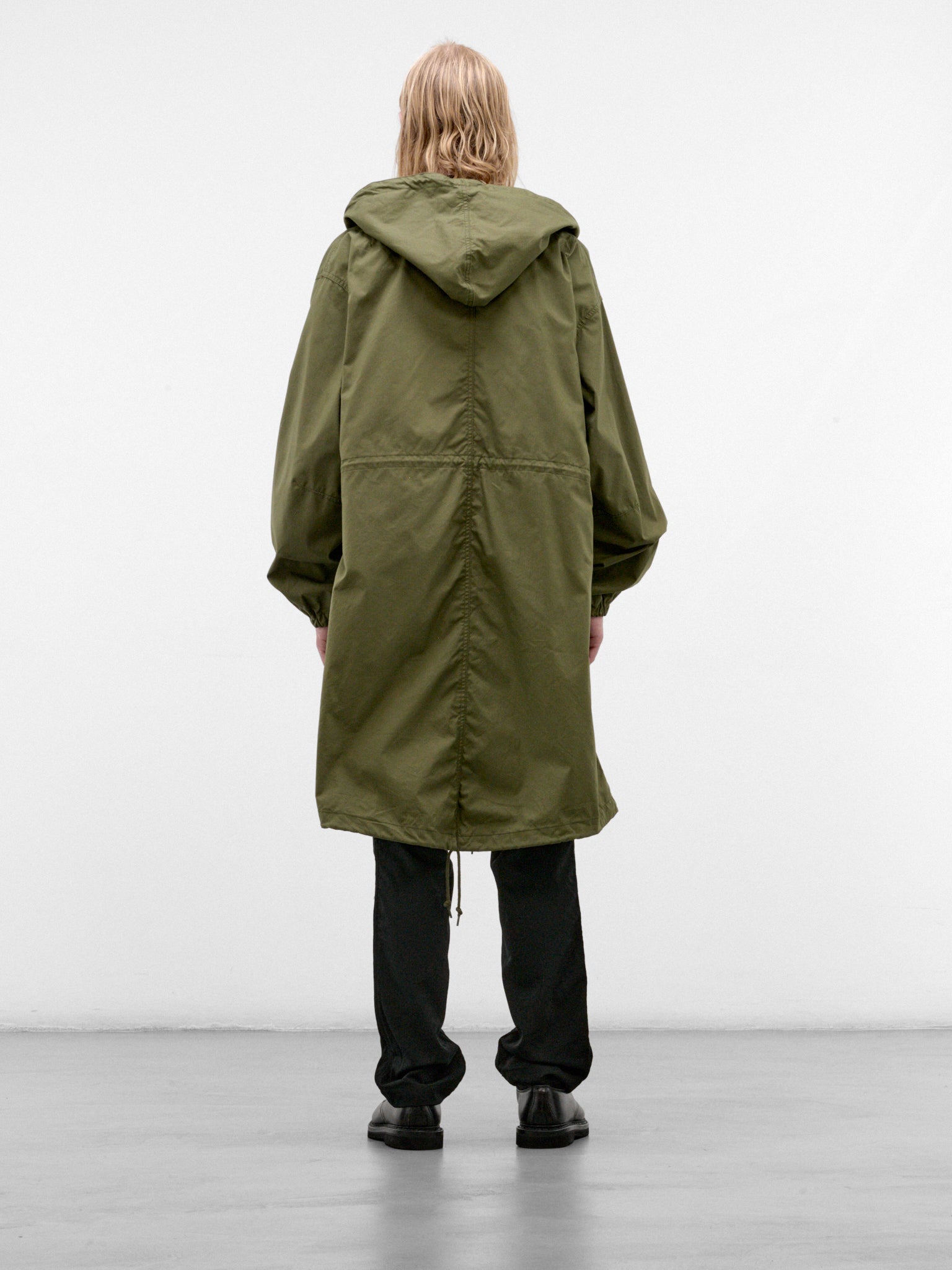 Khaki Cotton-Nylon Parka (HR-C002-W26-KHAKI)