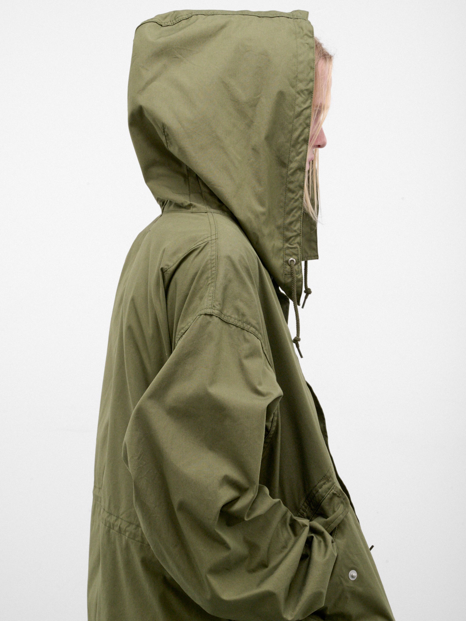 Khaki Cotton-Nylon Parka (HR-C002-W26-KHAKI)