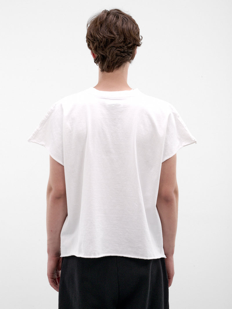 White Cotton Boxy Tee (HR10101-WHITE-SS26)