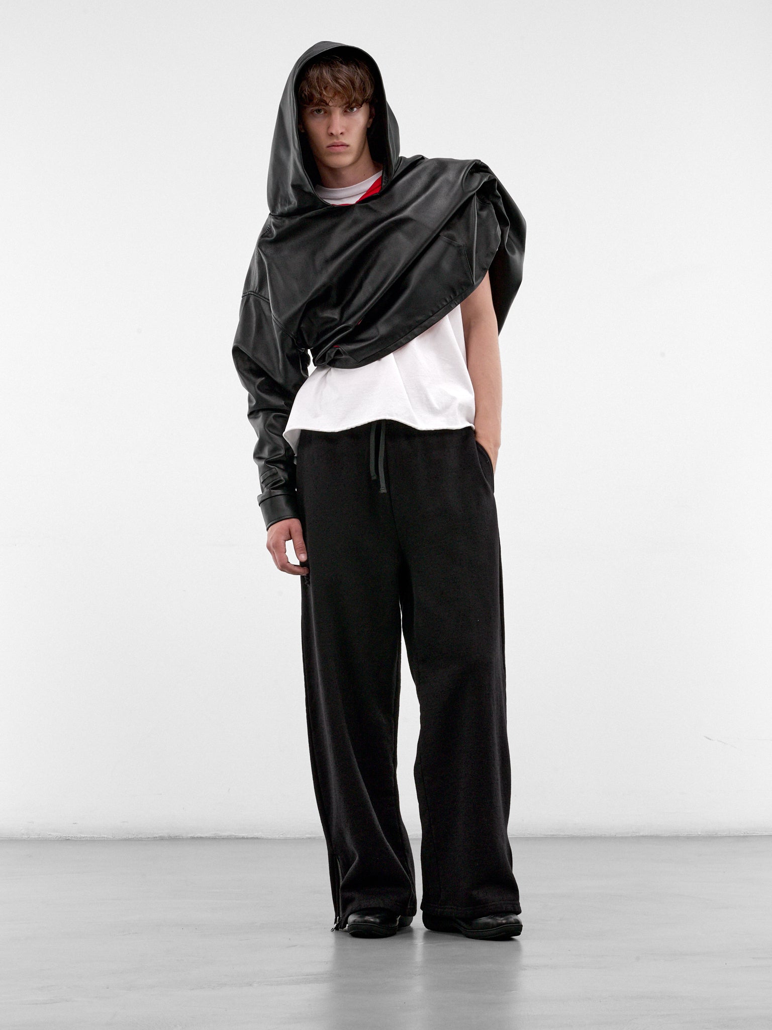 White Cotton Boxy Tee (HR10101-WHITE-SS26)