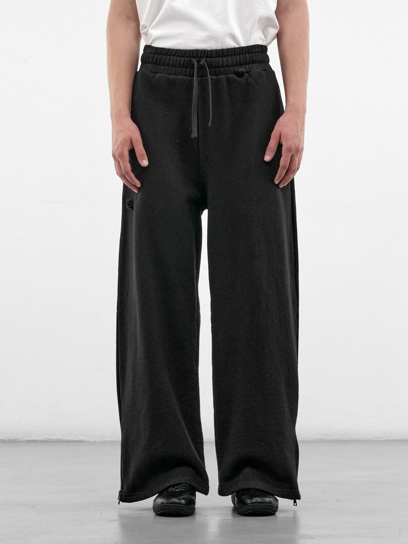 Black Wide Sweatpants (HR10301-BLACK-SS26)