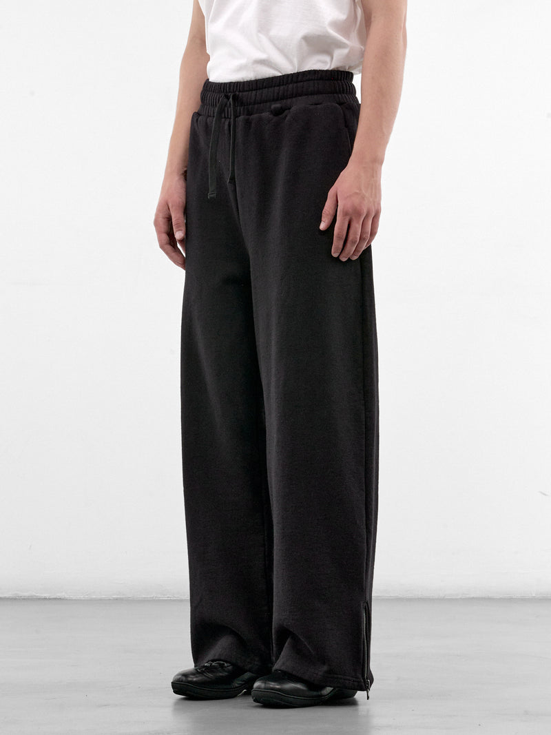 Black Wide Sweatpants (HR10301-BLACK-SS26)
